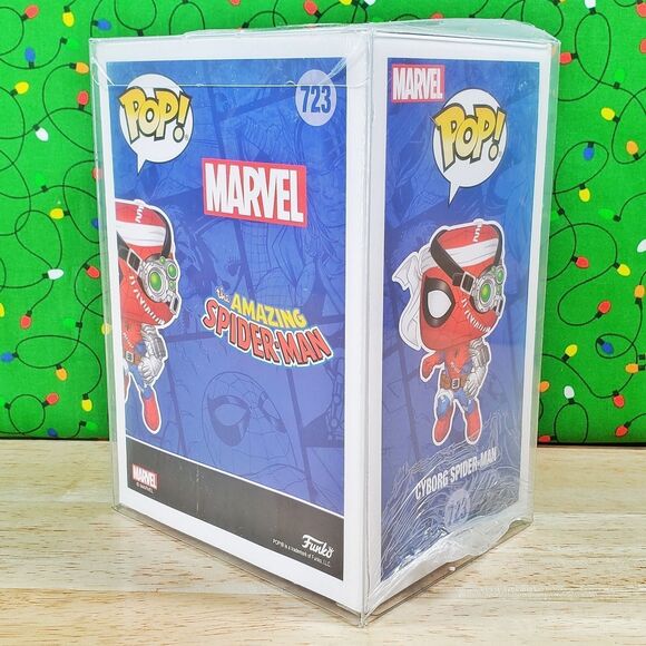 Funko PoP Marvel Cyborg Spider-Man #723 Target Only Exclusive + Protector NIB - Picture 3 of 10